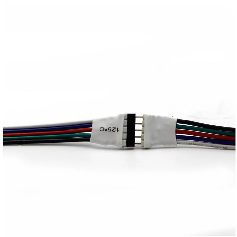 4pin 5pin 6pin Led Rgb Cct Rgbw Strip Connector Man Vrouw Plug Socket Aansluiten Kabel Draad Voor 5050 Rgb Rgbw led Strip Licht