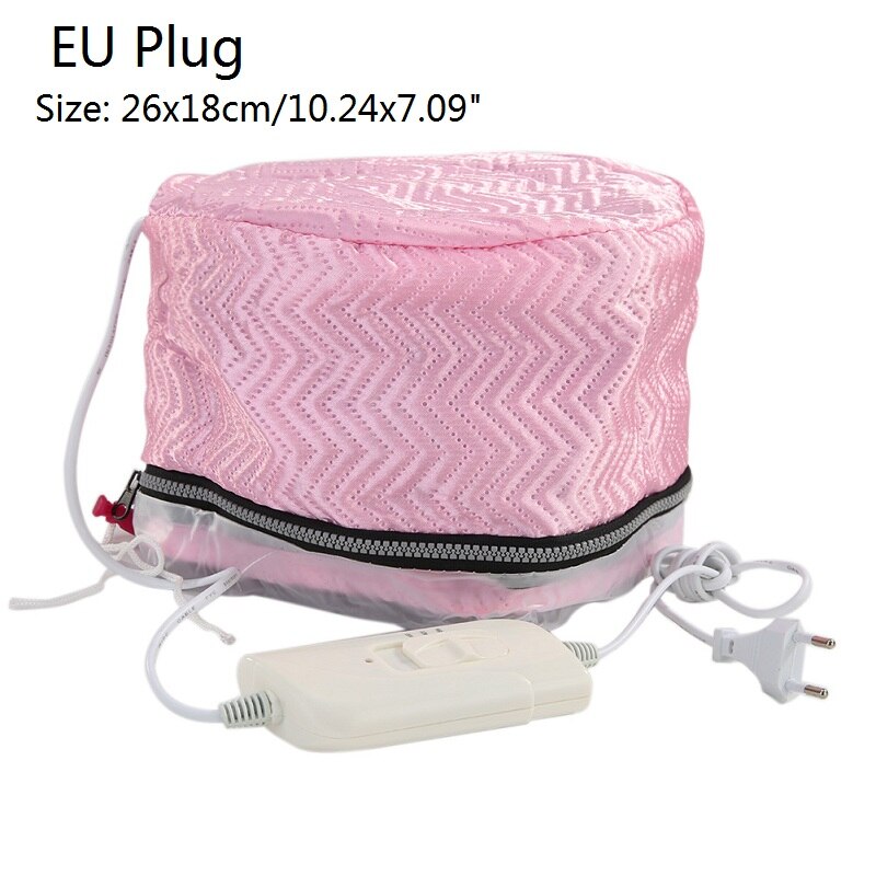 3 Modes Verstelbare Haar Steamer Cap Drogers Elektrische Haar Verwarming Cap Hoed Salon Thuisgebruik Diy Haar Spa Voedende Styling gereedschap: C  EU Plug