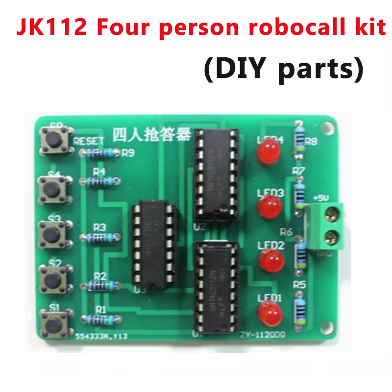 Kit de soudure Kit de production électronique bricolage formation pratique pour novice introduction pratique de soudure enseignement de la carte de circuit imprimé: Argent