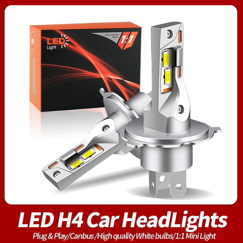 2 uds 20000LM H4 bombilla de faro LED 9003 HB2 haz alto y bajo Super brillante H4 Led faro de motocicleta luz automática lámpara Led 12V 6500K