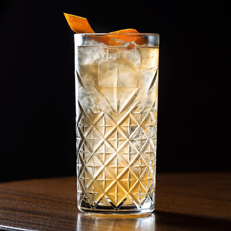 2PCS Highball Glasses Barware Collins Tumbler for Water, Juice, Beer, and Cocktail Set of 2