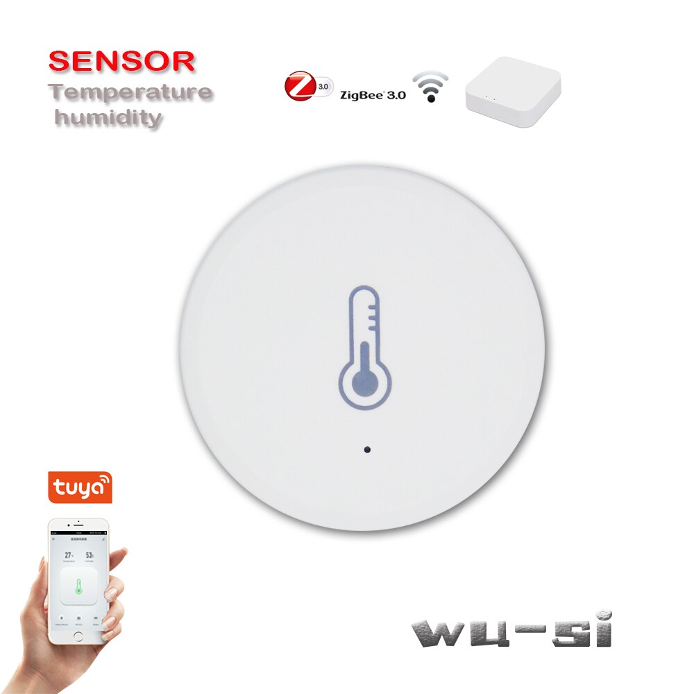 Zigbee Tuya Temperature Humidity Sensor Smart Home Alarm System Device