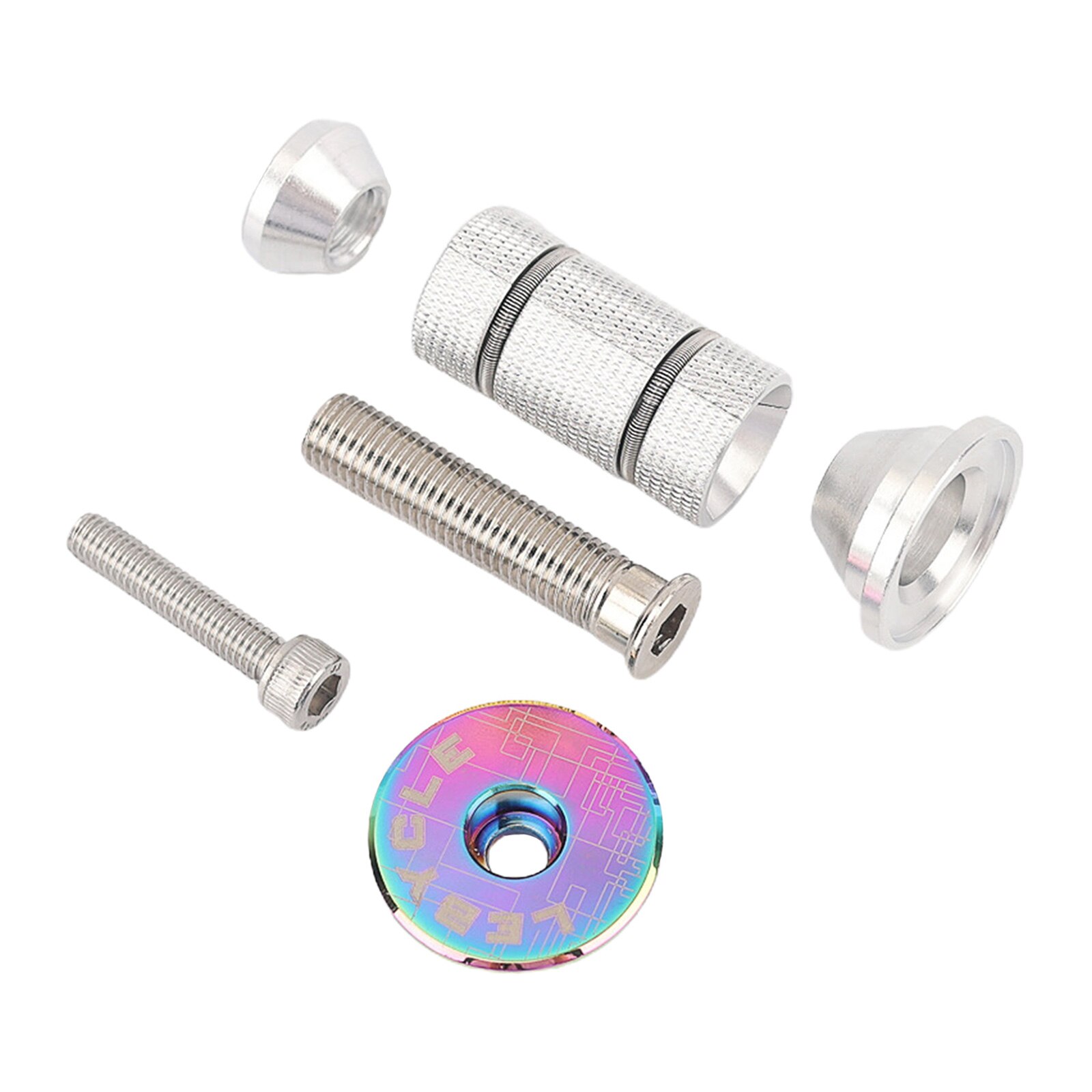 Bike Headset Expander 40mm Compressor Stem Top Cap Expansion Bolt Plug: Colorful Cap