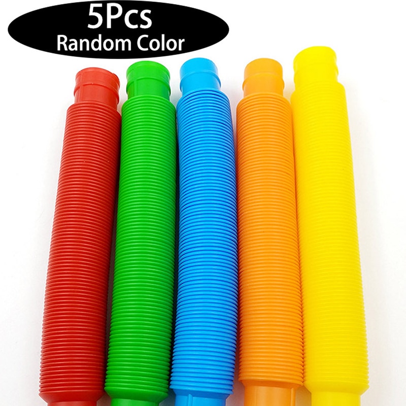 5Pcs Mini Pop Buizen Zintuiglijke Speelgoed Voor Volwassen Fidget Stress Verlichten Speelgoed Kid Autisme Anti Stress Plastic Balg Kinderen squeeze Speelgoed