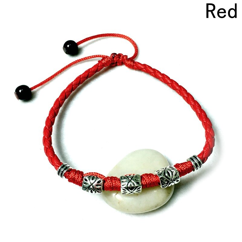 High section-Hand-woven Leather Rope Bracelet Anklet For Men Women's Couple Feet Jewelry Retro Personality Ankle Ornaments: RD
