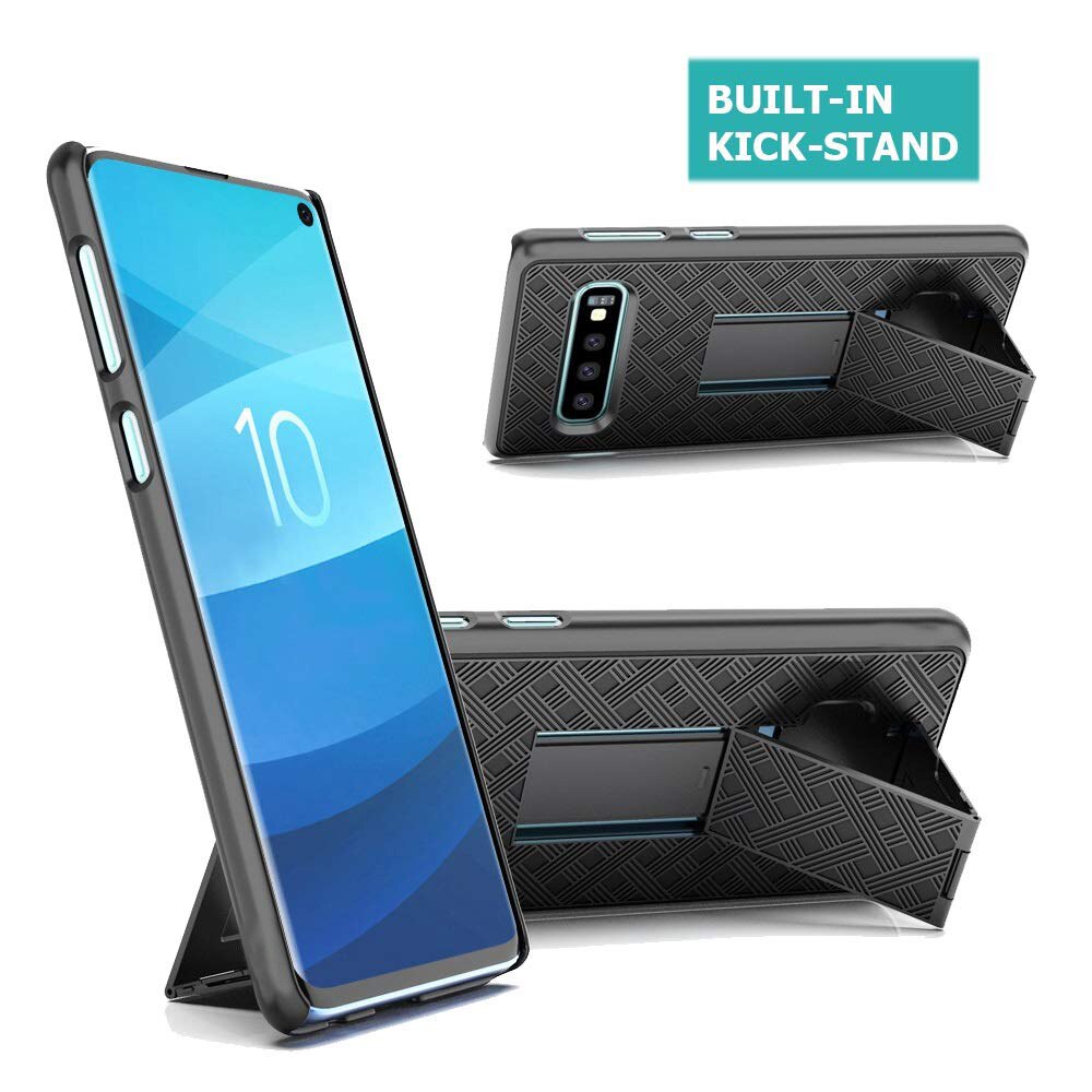 Zware Stevige Riemclip Armor Holster Case Cover op Voor Samsung S10 S10E S10 Plus Defender Shockproof Telefoon coque Capa