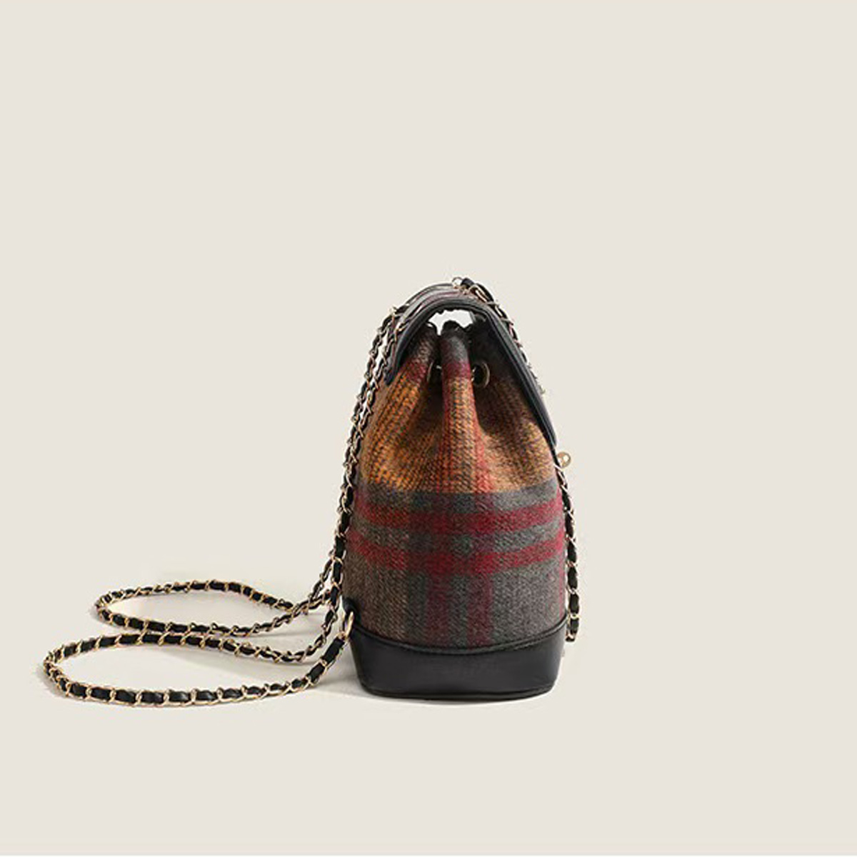 Mochila De lana coreana para niñas, bolsa universitaria, a la , otoño e invierno, 2024