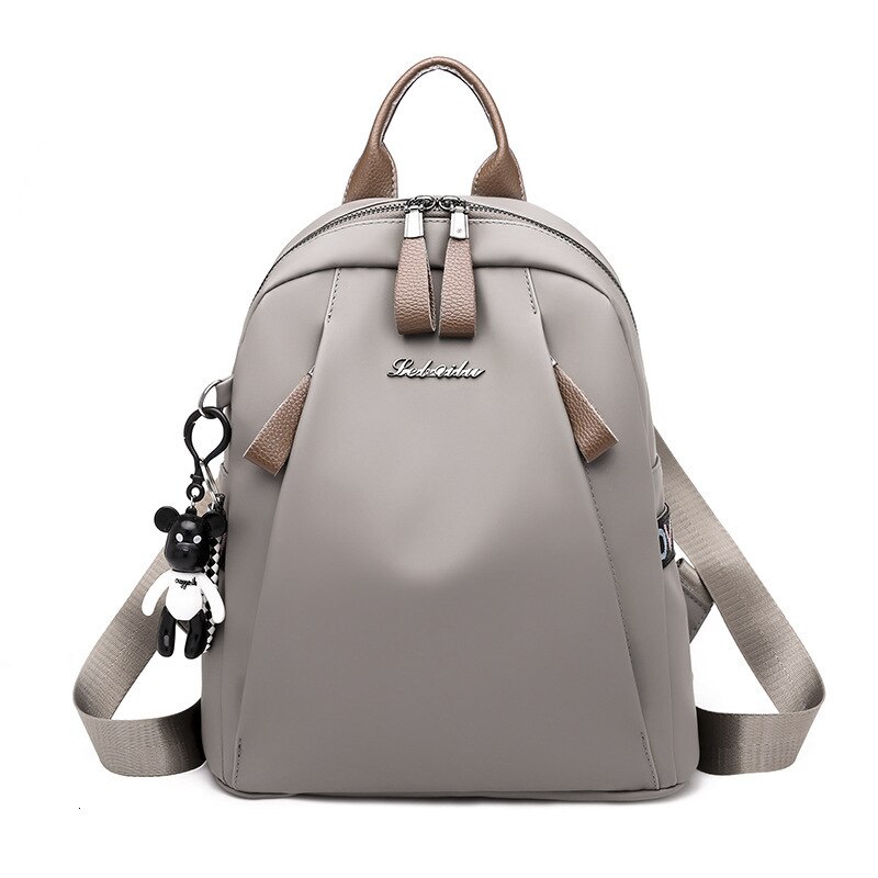 Carga computador mochila moda portátil mochila anti-roubo à prova dteenage água saco para mulher oxford pano estudante saco adolescente: khaki