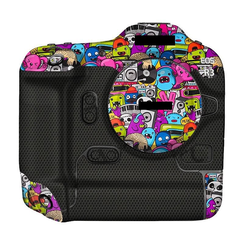 EOSR3 kamera skórka kalkomania dla Canon EOS R3 kamery naklejki kalkomania skórka kalkomania skórka pokrywa R3 naklejki chroniące przed zarysowaniami zamykane pokrowce: Monster