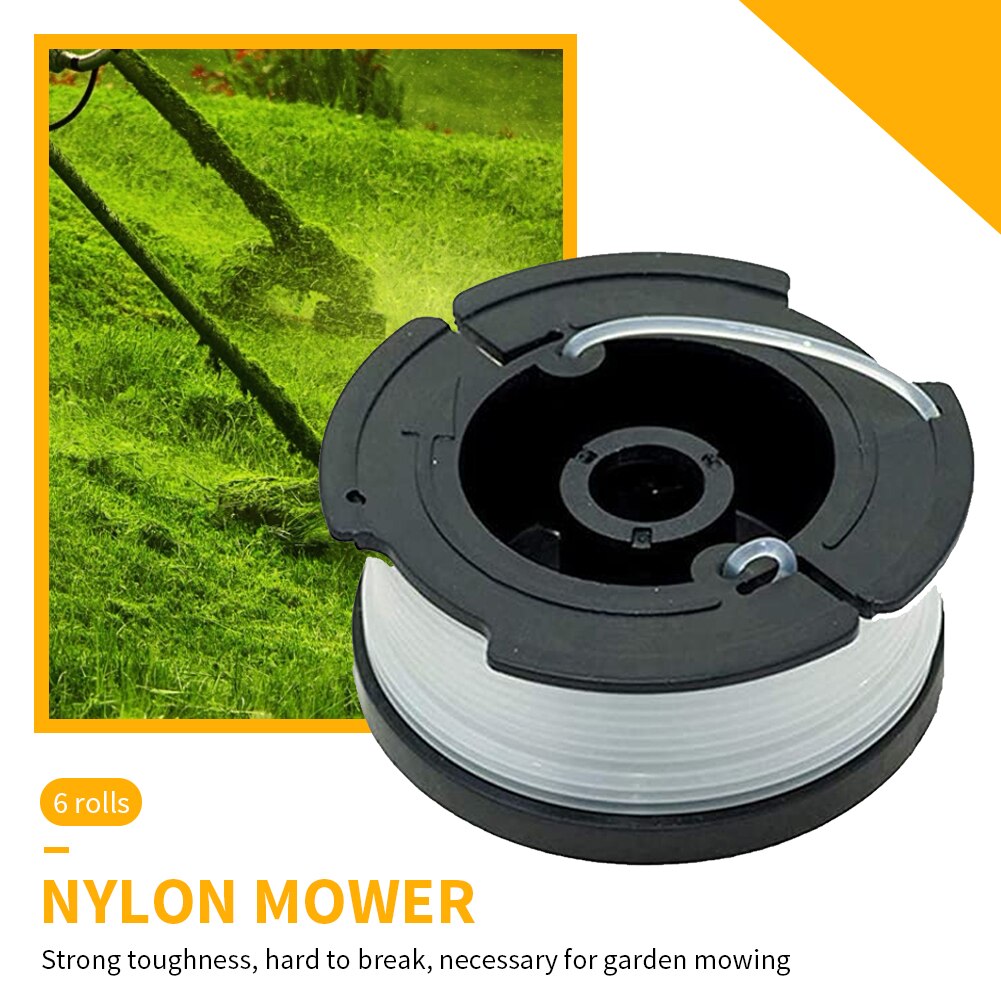 Trimmer Line For Black For Decker String Trimmer Replacement Parts AF-100-3ZP Spool Line 30ft/ 0.065" Plastic + nylon 76 ord