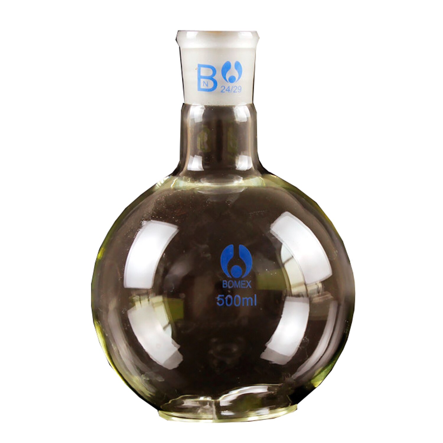 Lab Distillation Aparatus Glassware Kits:Distillation Flask,Condenser,Ox Horn Tube, Separatory Funnel, Flat-bottomed Flask: flask grinding mouth