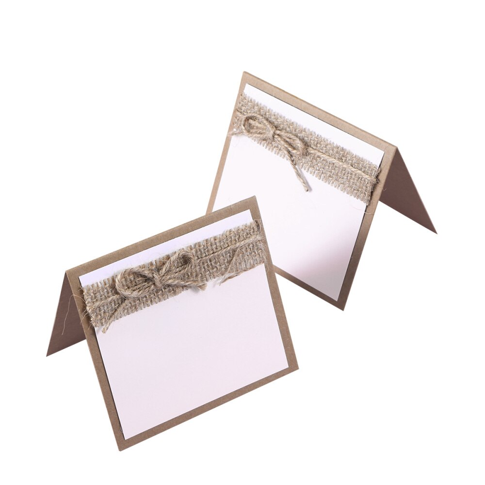 10pcs Guest Party Name Table Place Cards for Shabby Chic Rustic Wedding