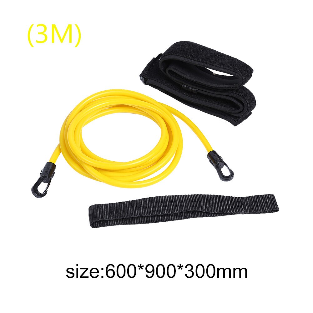 Adjustable Swim Training Resistance Elastic Belt Safety Rope Swimming Pool Latex Tubes Various Specifications Styles Accessories: Yellow 6X9X3M