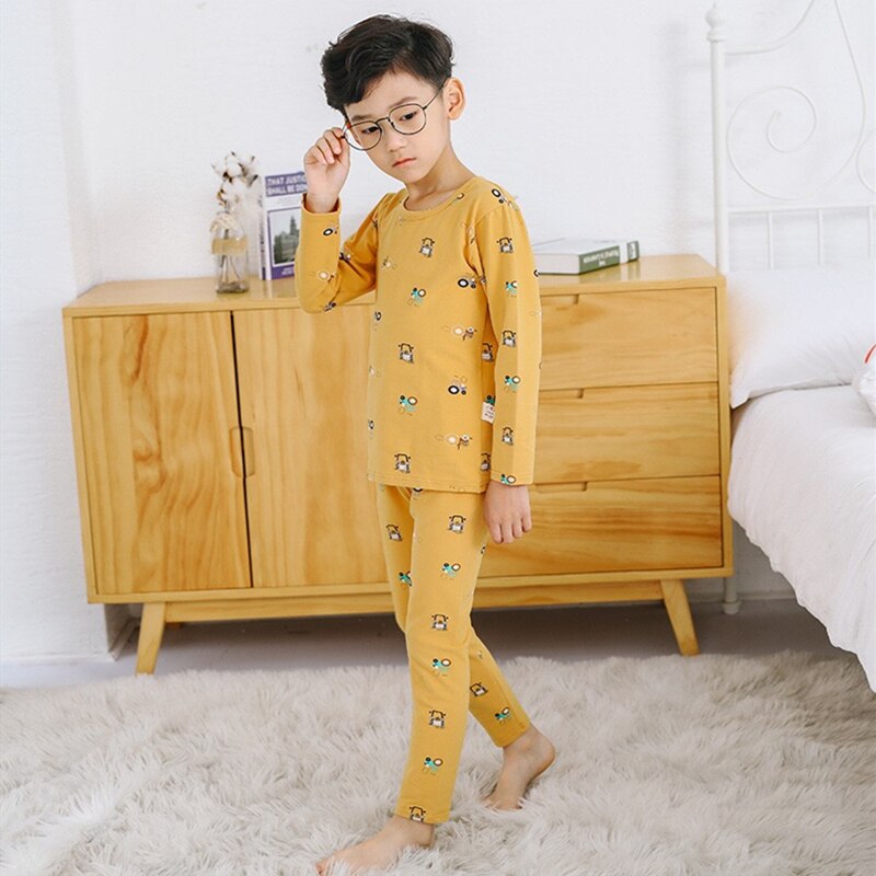 Siddons factory outlets kids sleepwear ventilate and comfortable pyjamas sets good choice for school boys 4-14 years old