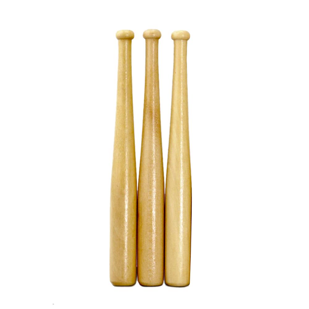 Baseball en bois Support de Softball Affichage Set De Support Comprend 3 Mini Batte De Baseball Et 1 en bois Cercle Rapide