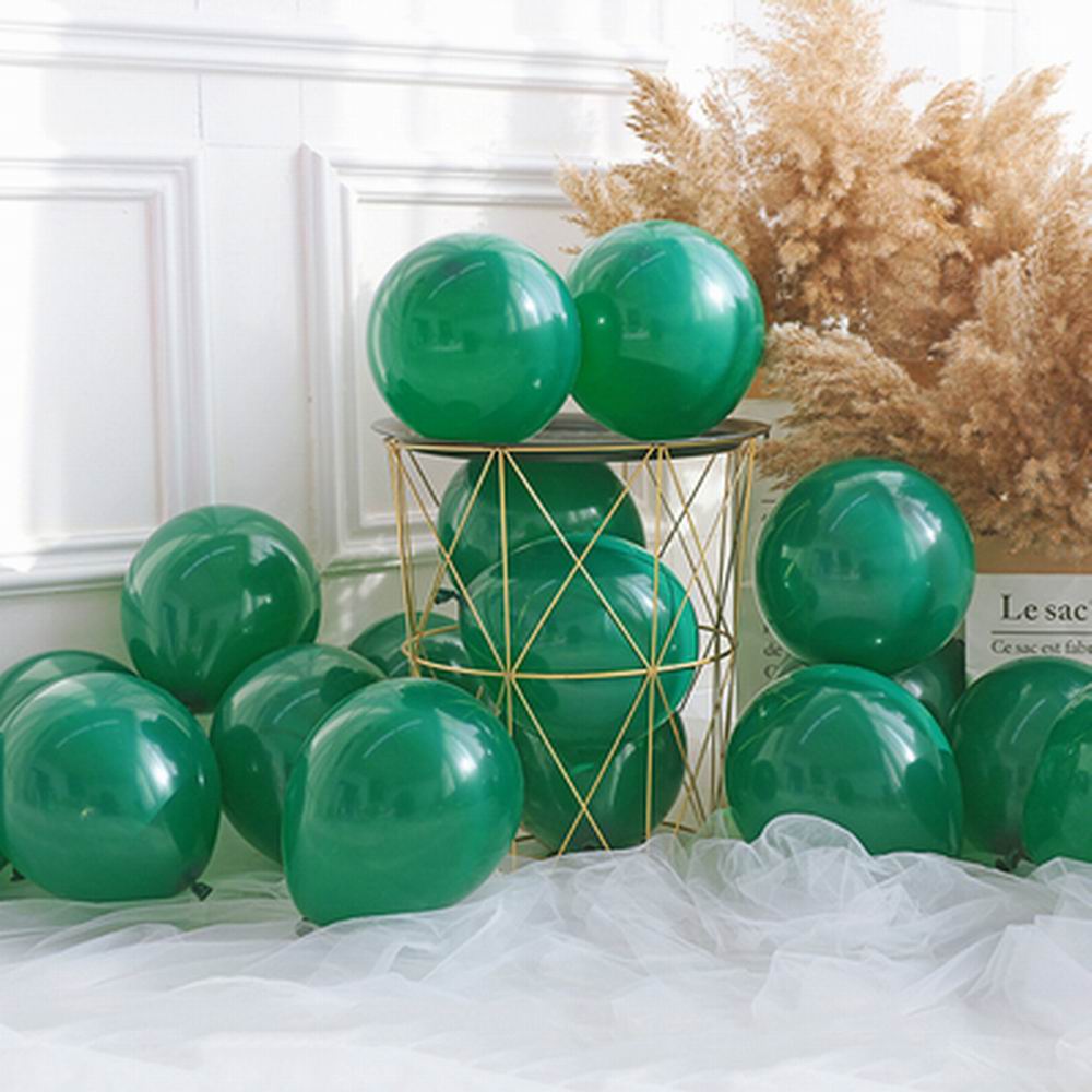 10inch 10/30/50pcs Bean Green balloons retro dark green balloons Wedding Decor Event Party Supplies Helium balloon Arch Globos