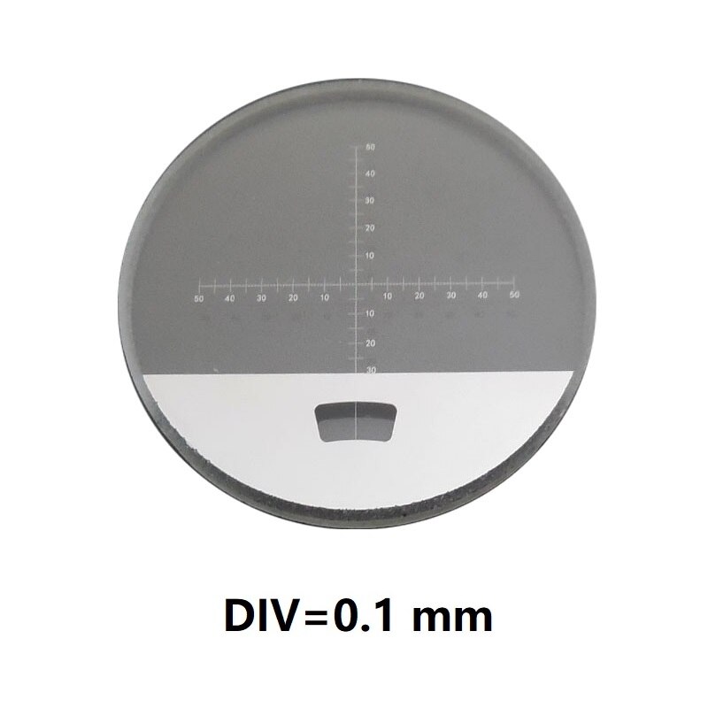 22Mm Diameter Micrometer Schaal Microscoop Optische Oculair Schaal Kalibratie Cross Heerser Raster Schaal Voor Microscoop Verrekijker