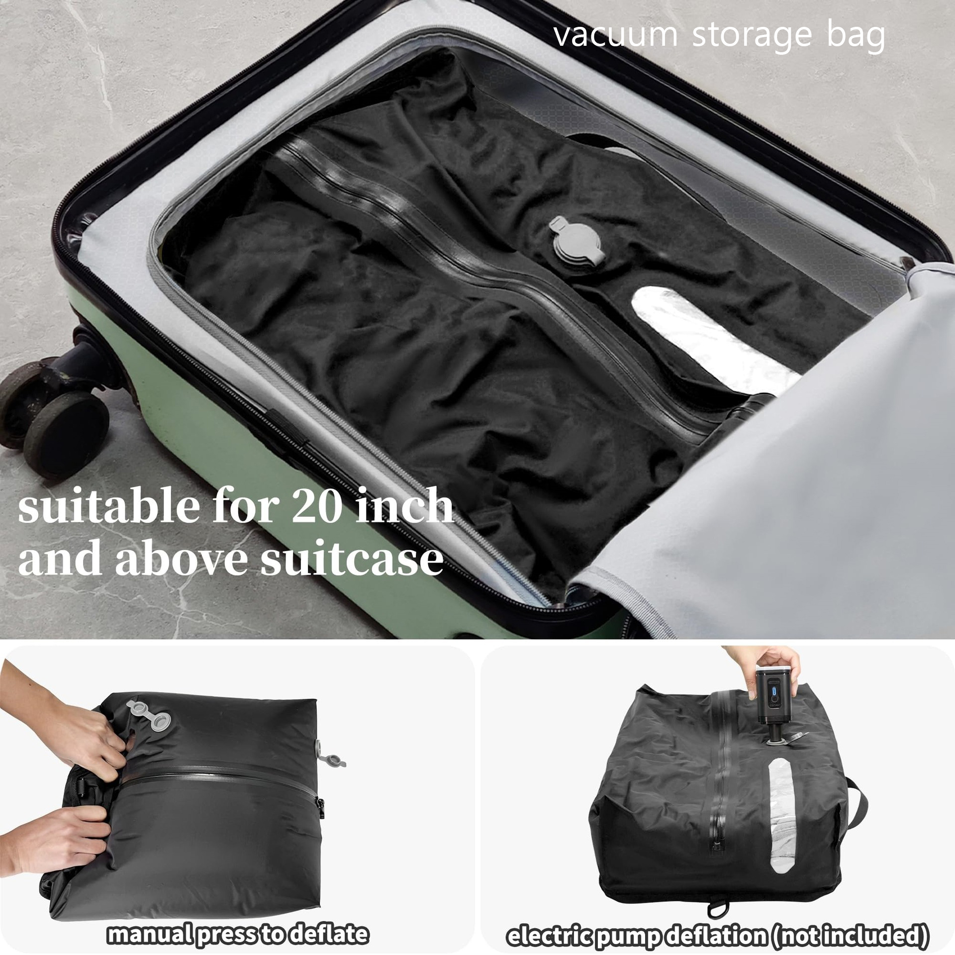 18 Inch Laptop Rugzak, Lederen Laptop Rugzak Van Heren: Reisvacuümcompressie Backpack Met Elektrische Pomp Waterdichte Uitbreidbare Opslag, Modieuze Casual Daypack Voor Mannen Van 87,39 € | DHgate