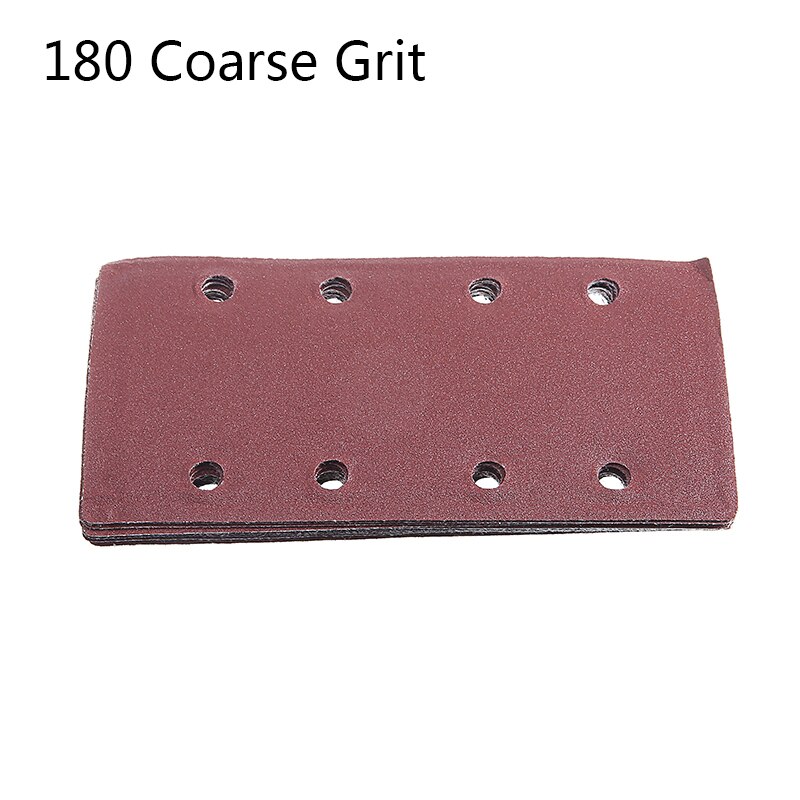 10Pcs Hook and Loop Sanding Paper Punched Sheets Sandpaper Abrasive Paper 40-400 Grit For 1/3 Sanders Sanding Polishing