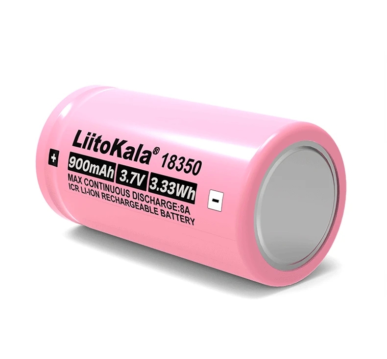 Liitokala ICR 18350 900mAh power rechargeable lithium battery 3.7V 8A power for electrical tools flashlight