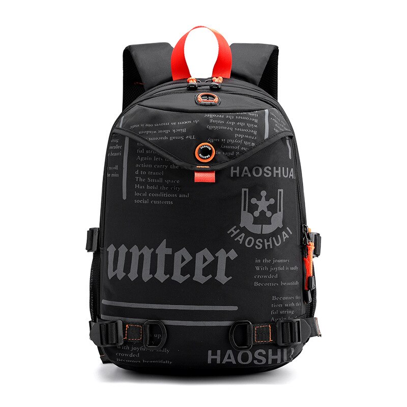 Men Mini Waterproof Backpack Ultra Light Nylon Travel Backpacks Teenage Student Collage Rucksack Letter Printing Small Bag XA24C