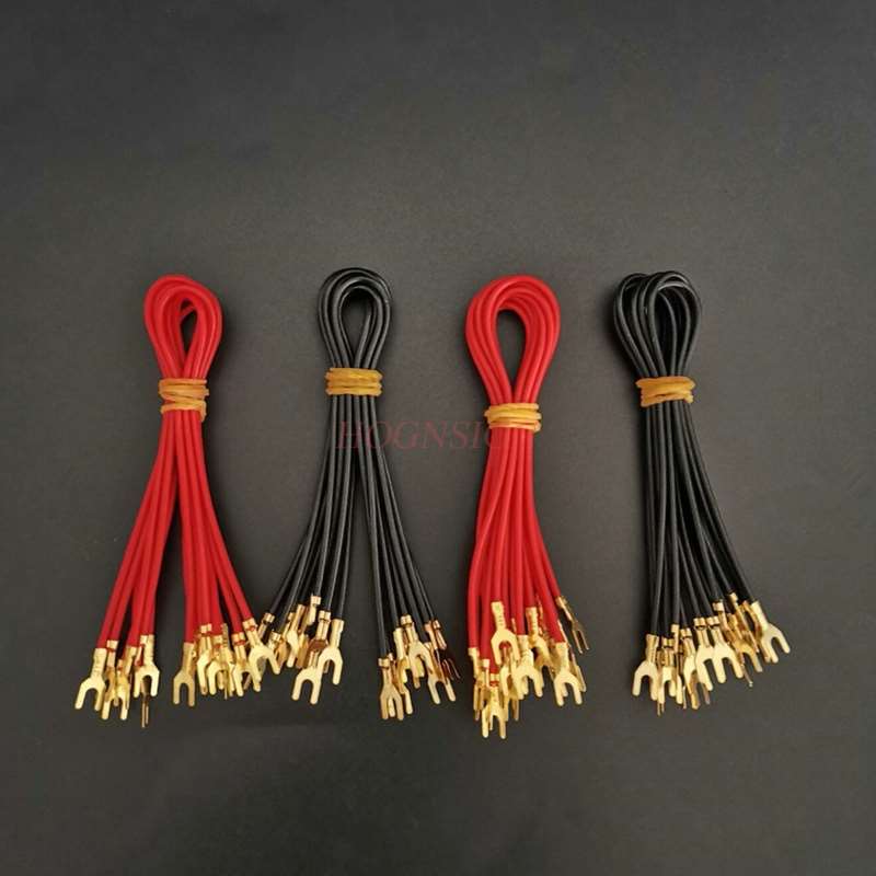 5pcs Physics experimental equipment Cold circuit terminal wire for electrical circuit experiment U-shaped connector wire