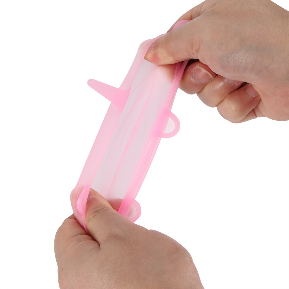 6 stuks herbruikbare siliconen rekdeksels universele deksel siliconen voedselfolie kom pot deksel siliconen deksel pan koken keuken stoppers