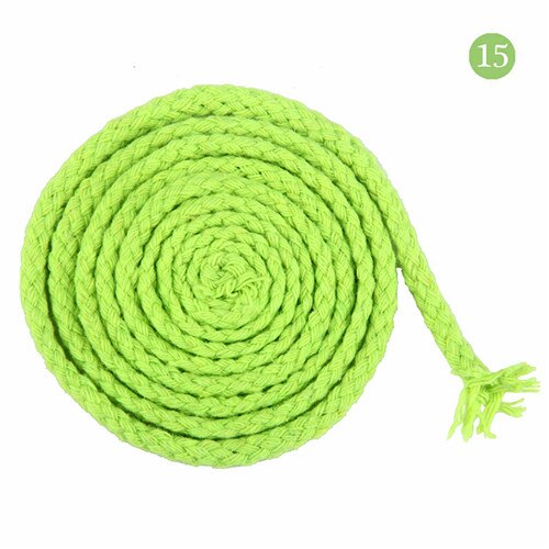 Corde torsadée écologique en coton, fil haute ténacité, pour bricolage, textile, artisanat , décoration de la maison, 4 5mm: Jaune vif 4 mètres