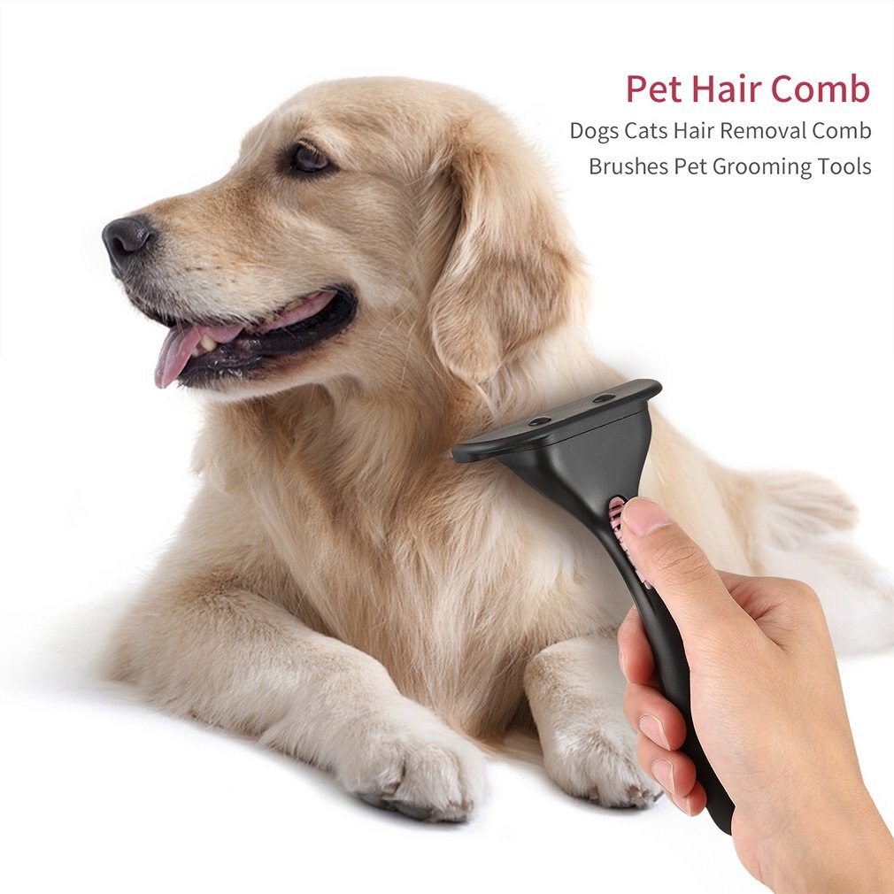 Professionele Huisdier Vervaagde Haar Kam Honden Katten Ontharing Kam Borstels Pet Grooming Gereedschap met antislip Handvat Huisdier levert