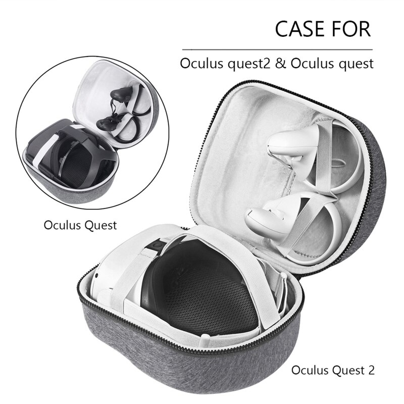 Custodia rigida portatile in EVA custodia protettiva custodia per custodia custodia per-Oculus Quest 2 VR cuffie e accessori