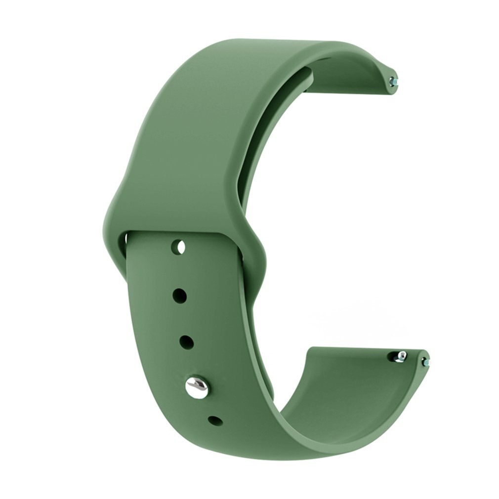 22mm Solid Color Strap Reverse Buckle Silicone Replacement Strap For Haylou Solar LS05 Series: 8