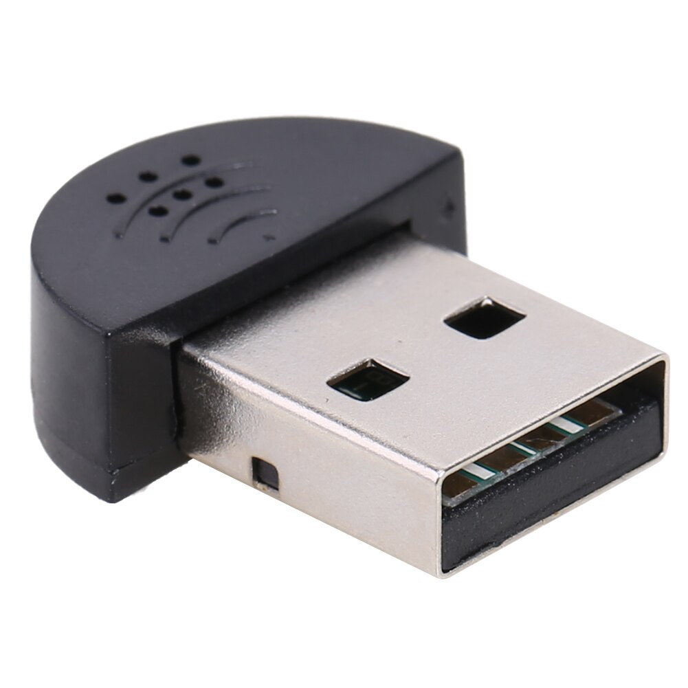 Draagbare Direct Connect Usb Driver Mini Usb Microfoon Audio Adapter Voor Pc Mac Condensator Opname Microfoon Ultra-Breed: Black