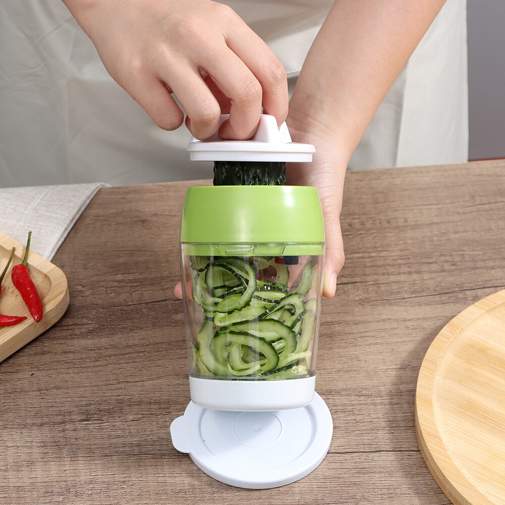 Spiral Carrot Spiralizer Grater Vegetable Accessories Veget Tools Manual Kitchen Handheld Cutter Slicer Gadget Shredder Peeler
