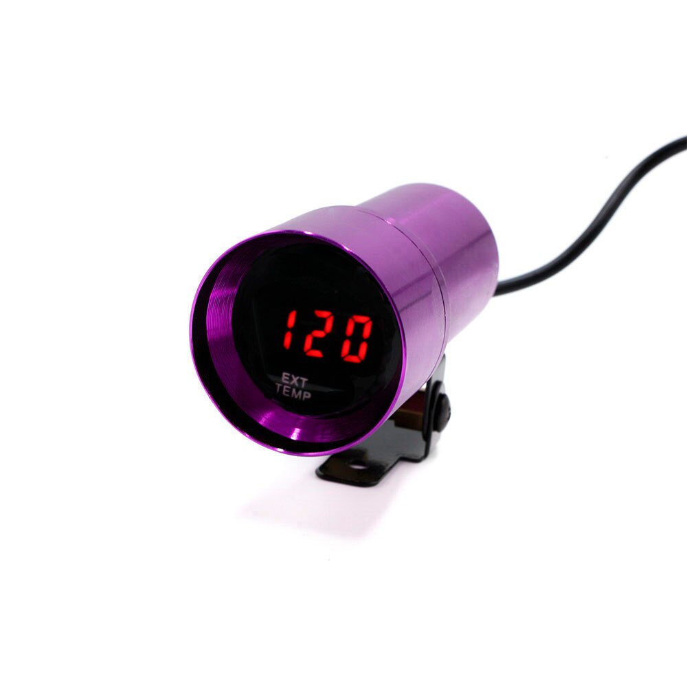 YOMI 37MM Digital Smoked Lens Exhaust Gas Temperature EGT/EXT temp Gauge car meter purple