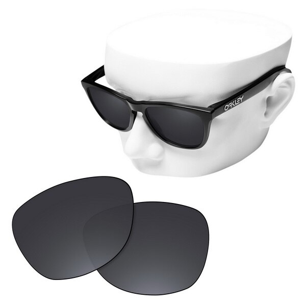 OOWLIT Gepolariseerde Vervanging Lenzen van Black Dark Grey voor-Oakley Frogskins Zonnebril: Default Title