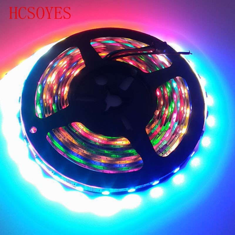 DC 5V 5m/lots WS2812B RGB led strip 30/60leds/m ws2811ic Built-in individually addressable smart strip