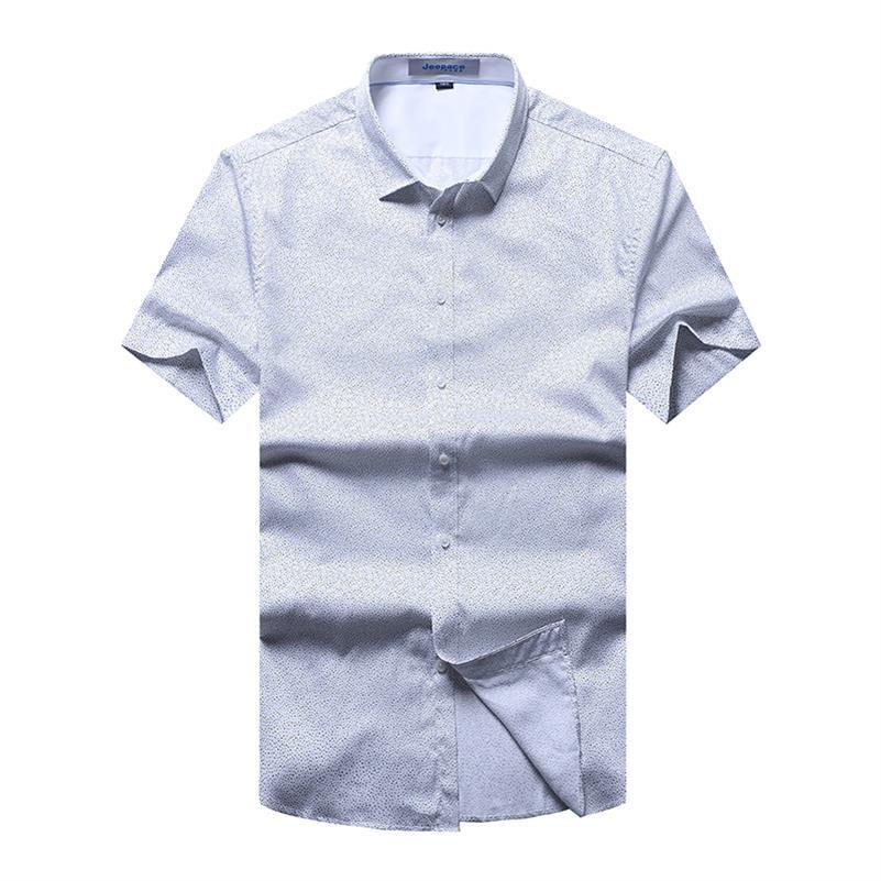 Big Size 8XL 7XL 6XL 5XL Mannen Shirt Shirt Blouse Mannen Camisa Masculina Korte Mouwen Shirt -Kleding casual Shirts: 2 / 4XL
