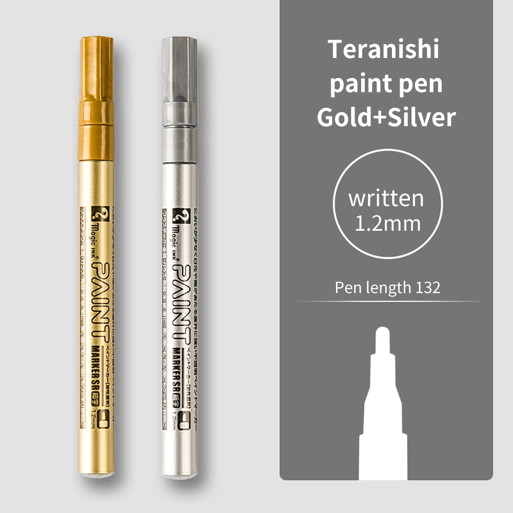 2/3 stk. permanent tusjpenn for maling, 1.2mm/2.5mm hurtigtørkende vanntette tusjer for stein, dekk, slitebane, gummi, stoff, metall: Oransje