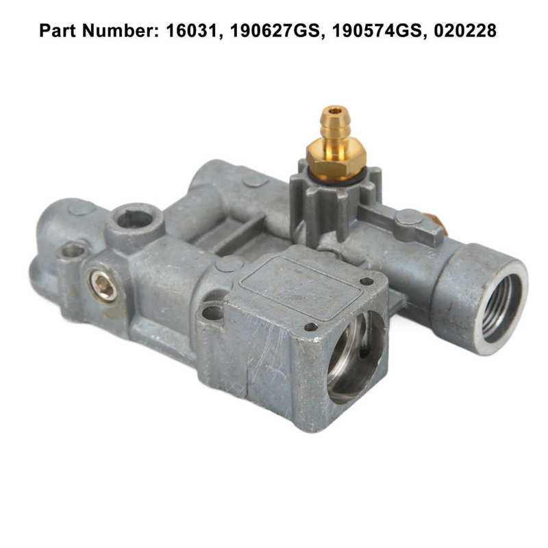 Pressure Washer Manifold Heavy Duty 190627GS Metal High Strength for Repair for Replace