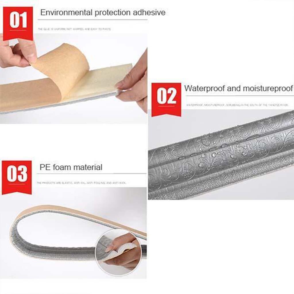 Selbst-Klebstoff Drei-dimensional Zauberstab Einfassung Streifen 3D Schaum Zauberstab Aufkleber Wasserdicht selbst-Klebstoff wohnkultur # W