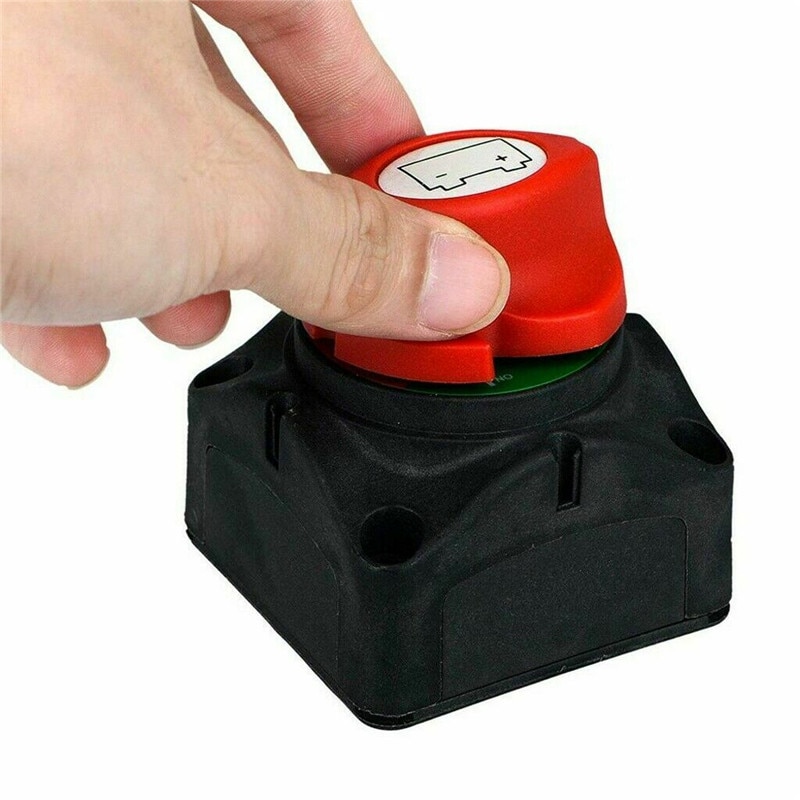 12V Battery Isolator Disconnect Rotary Switch Cut on/Off AUTO -Removable Knob Marine Battery Isolator Cut Off Kill Switch Boat