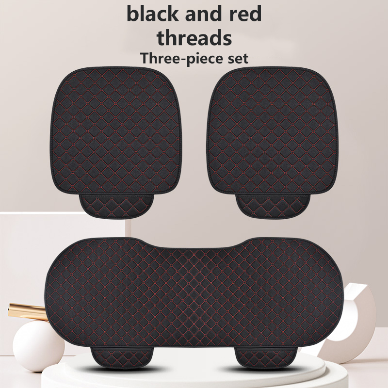 Breathable fabric fabric linen car seat cover Four Seasons General Motors seat cover cushion car seat protection pad car interio: NAVY