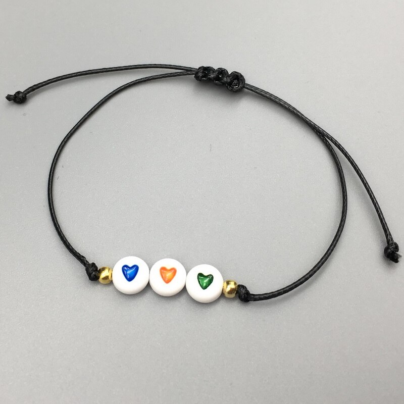 neue benutzerdefinierte Paar knapp Perle seine und Ihre Armbinde Männer Frauen Seil Einstellbare Schnur Name Armbänder DIY Schmuck für GF BF