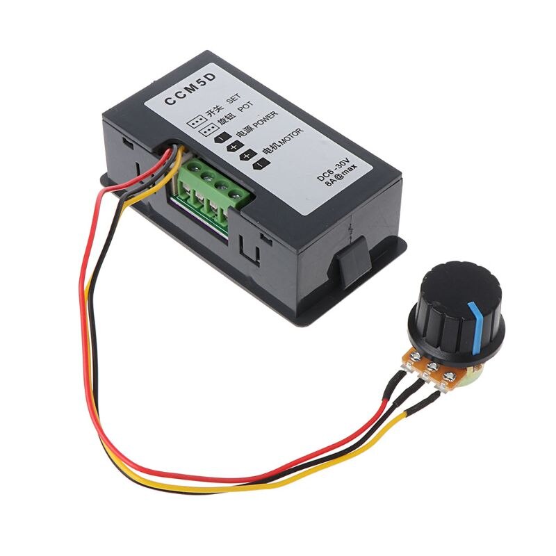 DC 6-30V 12V 24V 15A Max PWM Motor Speed Controller With Digital Display