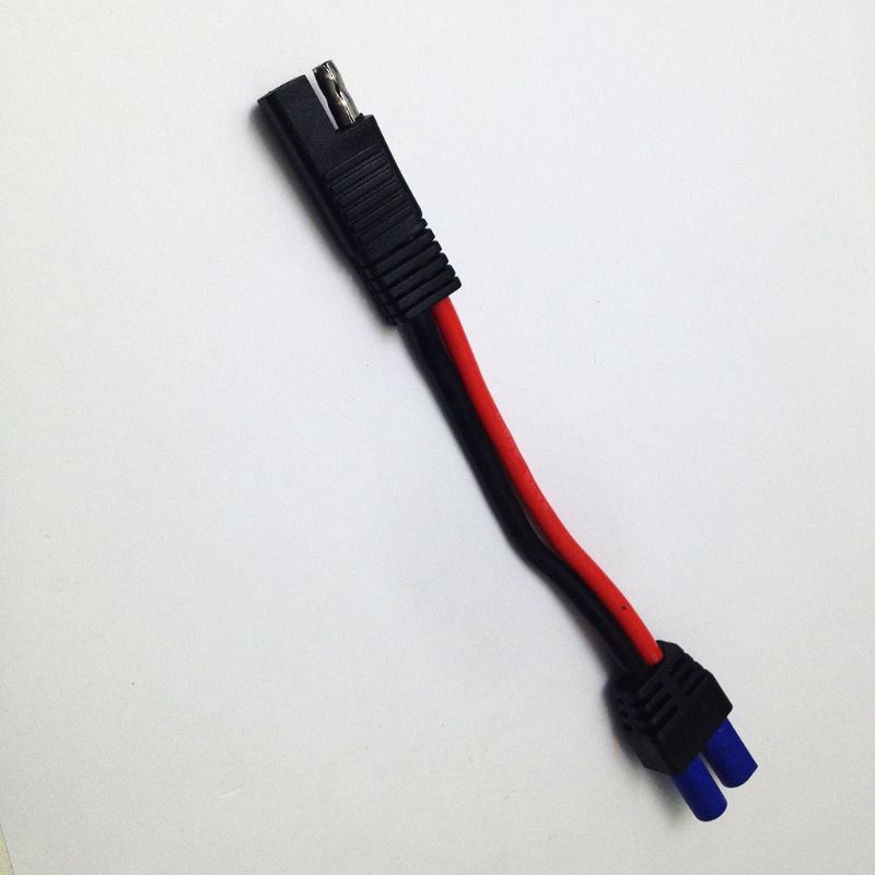 Cable adaptador de cobre grueso para SAE, Cable de enchufe SAE a EC5 hembra, Cable de alimentación de batería, Cable Solar