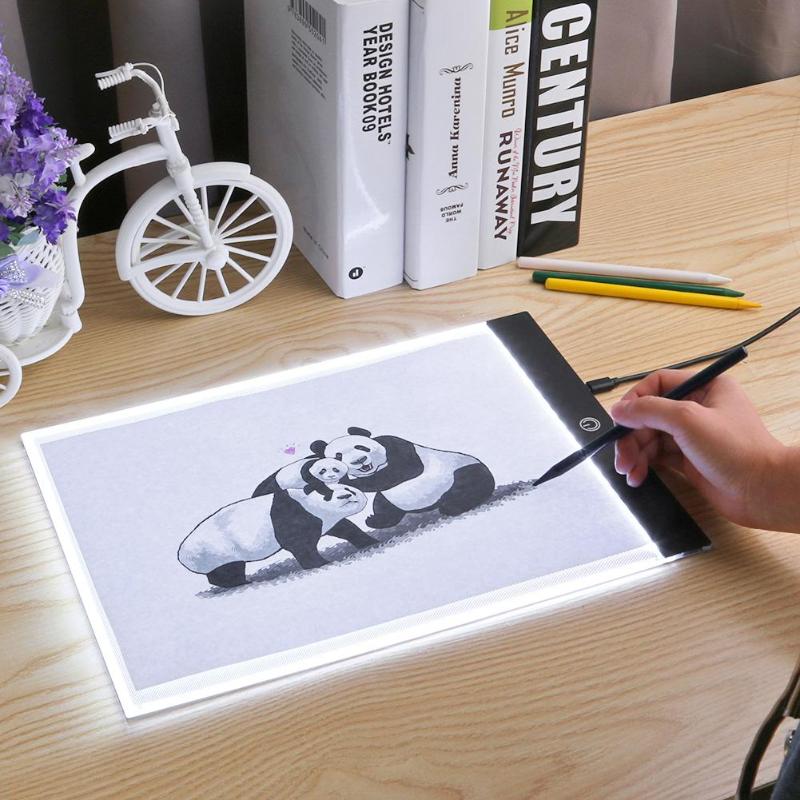 A4 Digital Graphic Tablet LED Artist Art Stencil Drawing Board Light Box Electronic Tracing Writing Pad Artist Digital Tablets