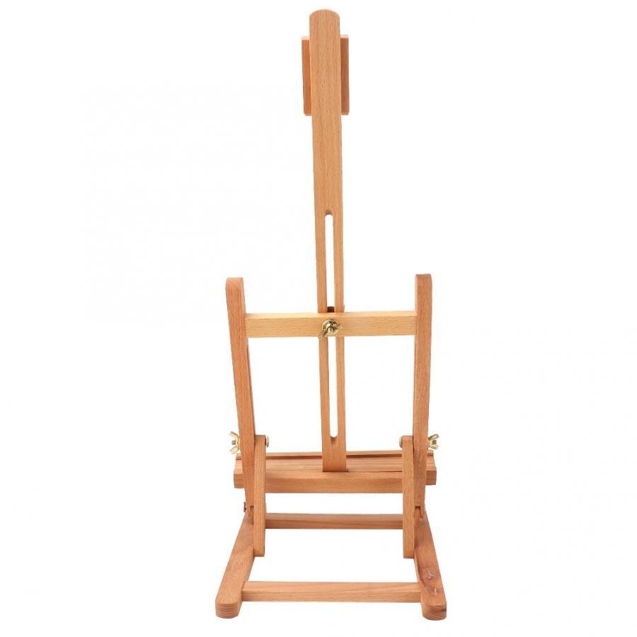 Small Wooden Adjustable Tabletop H-Frame Easel Studio Artist Display Stand Drawing Board Easel