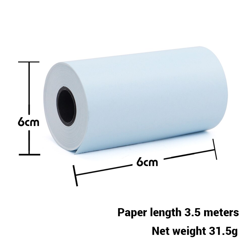 4Colors Thermal Paper 4rolls 57*30mm BPA Free Self-adhesive For PAPERANG Thermal P1/P2 Photo Pocket Printer