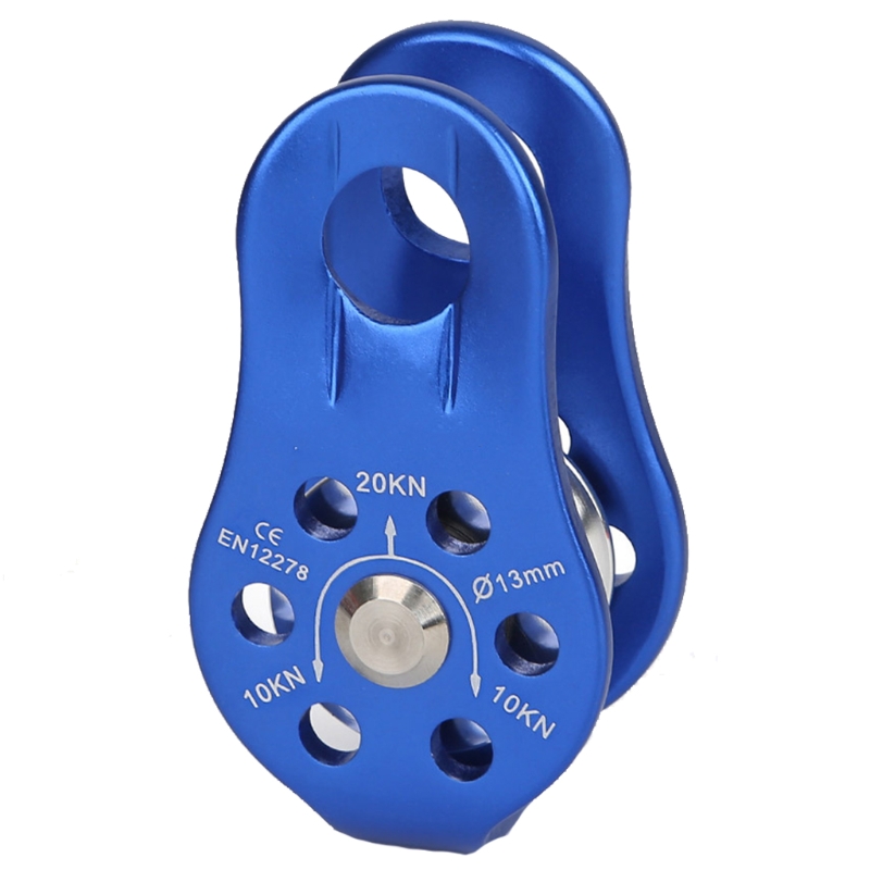 Portable Climbing Rope Rescue High Altitude Rope Pulley Used for High-altitude Operation Escape Rescue Rapid Descent: Blue