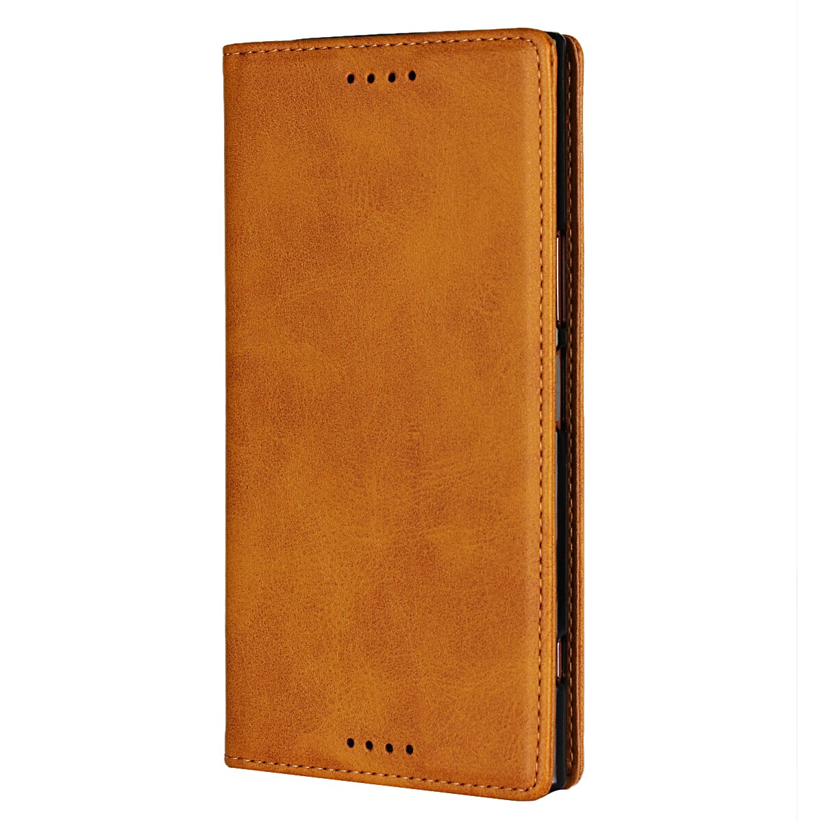 Skórzane etui do Sony Xperia XZ3 XZ2 Compact etui z klapką etui na karty magnetyczne etui na portfel: XZ3 / Yellow